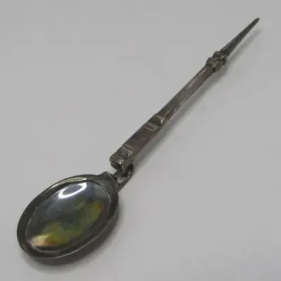 Vintage Hallmarked Silver Benwell replica spoon by Reid &amp; Sons in box