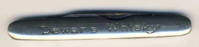 Dewar`s Whiskey White Label knife - 8 cm long