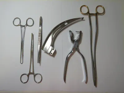 Lot of 6 medical tools