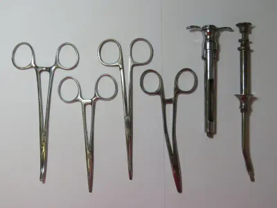 Lot of 6 medical tools