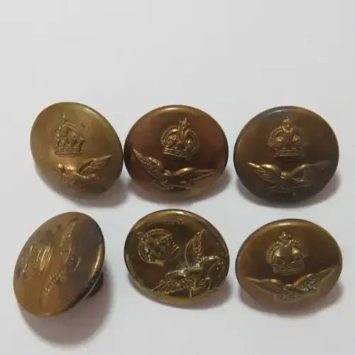 South African Air force buttons - Lot of 6 smaller size buttons - All different makers