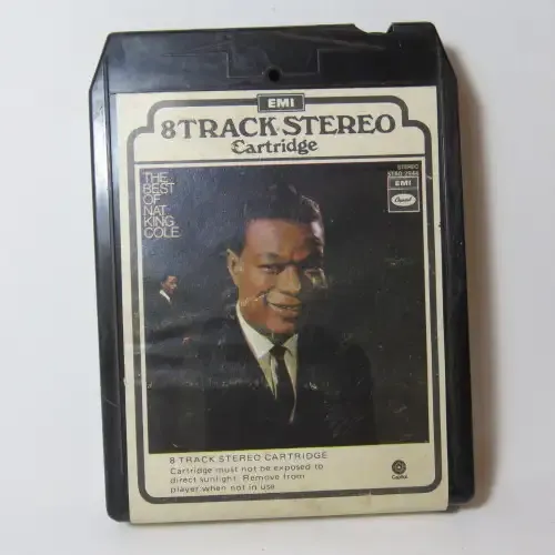 8 Track Cartridge head cleaner - Nat King Cole Best of - Stranger on the shore