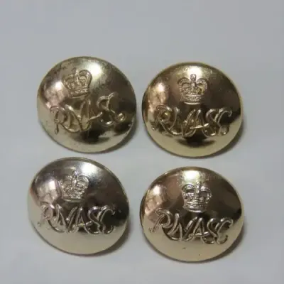 Rhodesia and Nyasaland Army Service Corps lot of 4 medium size buttons made by Gaunt, London