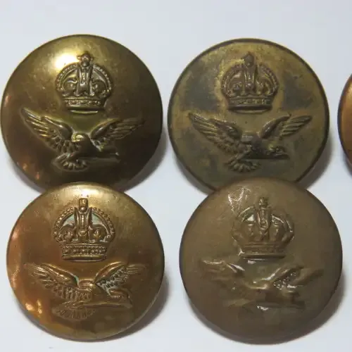 South African Air force buttons - Lot of 6 buttons - 6 Different makers
