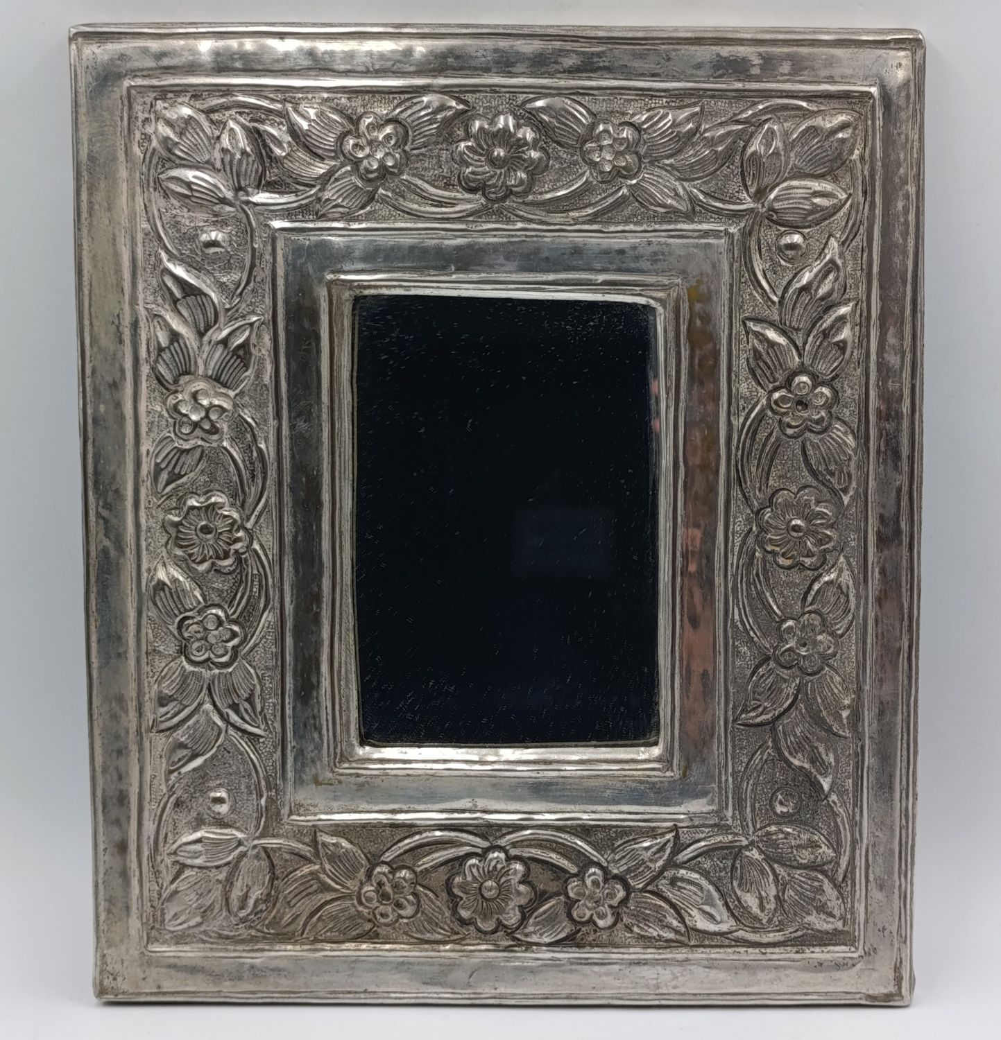 Vintage silverplated frame with mirror