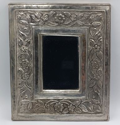Vintage silverplated frame with mirror