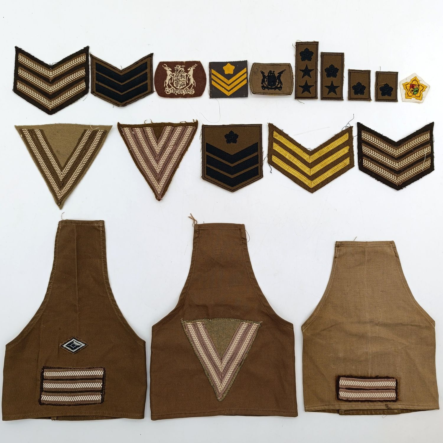 Collection of SADF and SWATF rank badges