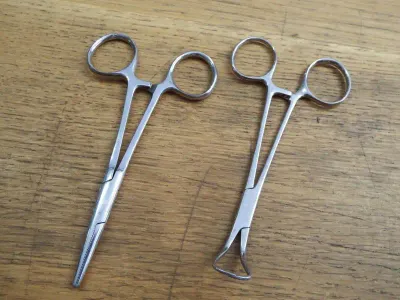 Lot of 6 dentist tools