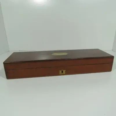 Antique wooden case for scientific instruments - 43cm x 13cm x 7cm