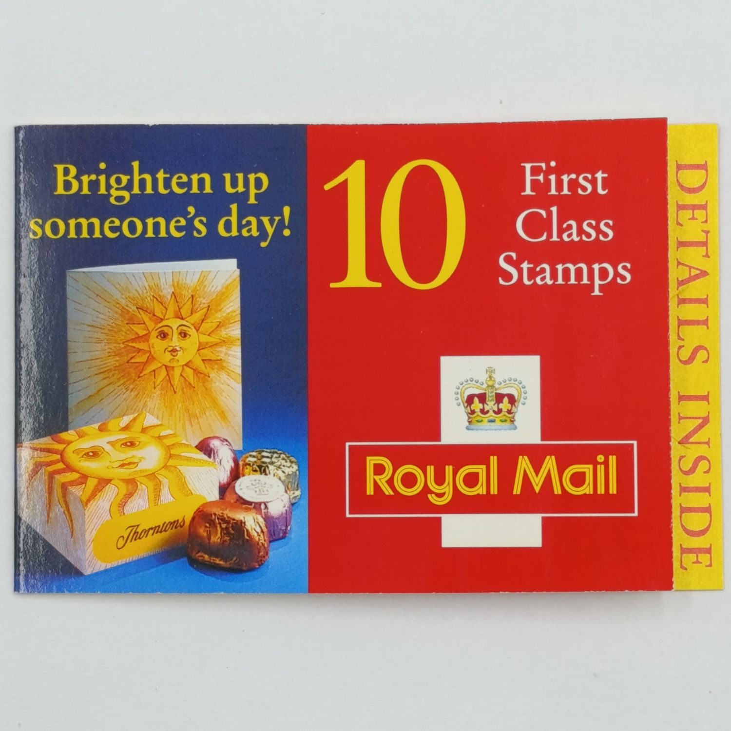 Vintage Royal Mail 10 First Class stamps booklet