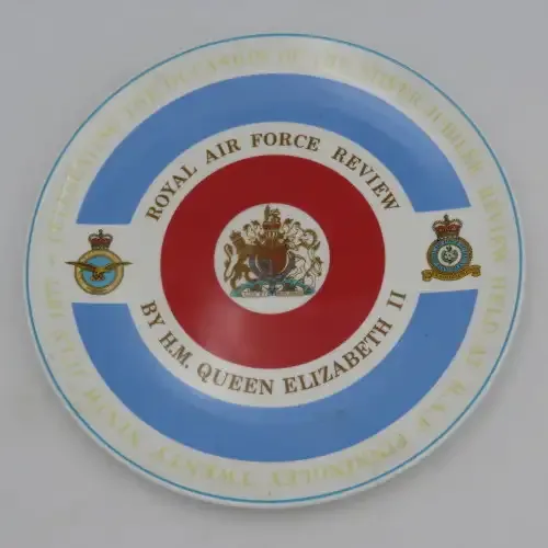 Royal Tuscan Royal Air Force review by H.M Queen Elizabeth II commemorative plate #2225 of 3000