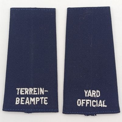Pair of SA Railways Yard official rank epaulettes