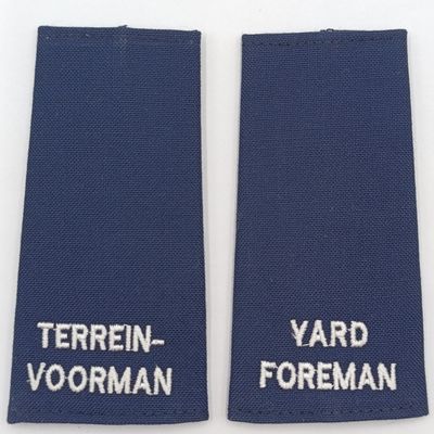 Pair of SA Railways Yard Foreman rank epaulettes