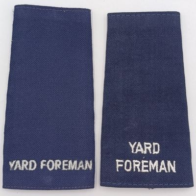 Pair of SA Railways Yard Foreman rank epaulettes