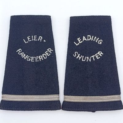 Pair of SA Railways Leading shunter rank epaulettes