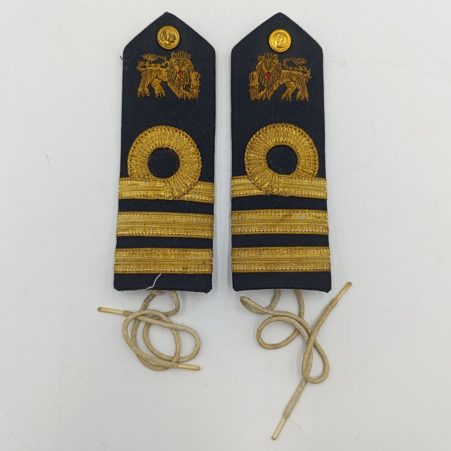 Pair of SA Navy Commander rank epaulettes
