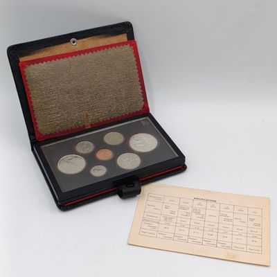 Canadian 1980 coin set with both silver and nickel dollars
