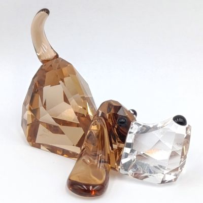 Swarovski colored crystal Peppino Basset hound figurine