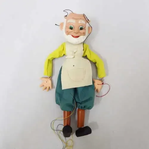 Pelham Puppets Gepetto marionette -bald head - no controls