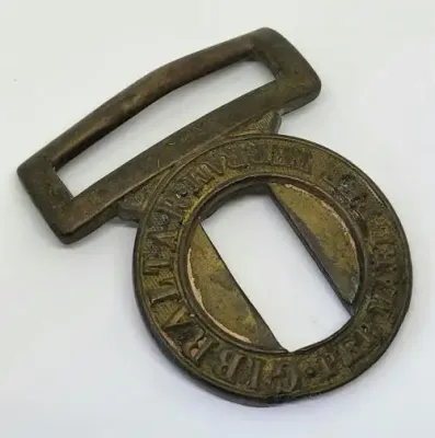 Victorian Royal Marines Gibraltar partial belt buckle