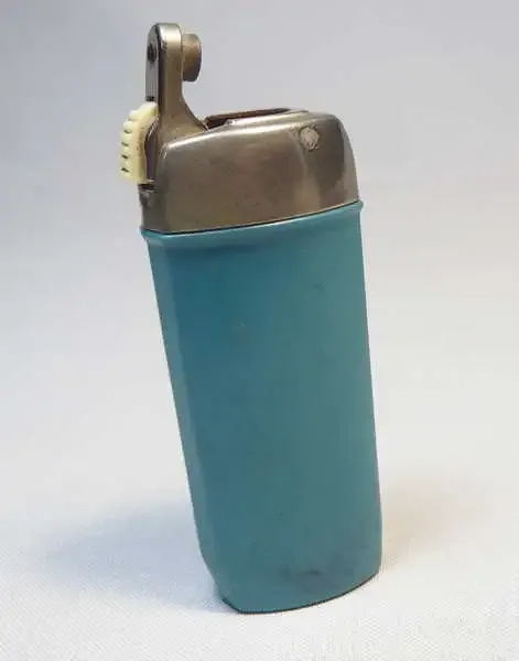 Vintage Poppell Duet gas pocket lighter - Produced 1971 to 1980
