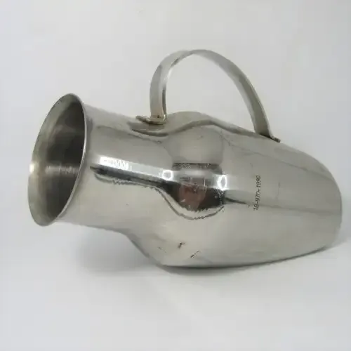 Vintage Anchor stainless steel urine vessel - Military Hospital use - numbered 18-970-1998