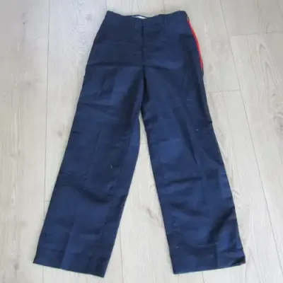 Royal Army mess dress trousers with red line - waist 35cm, length 105cm