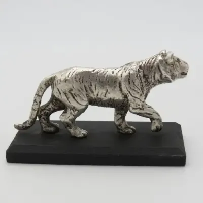 WWF Tiger Figurine - No.7 in Series of silverplated animals