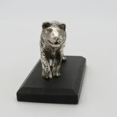 WWF Tiger Figurine - No.7 in Series of silverplated animals