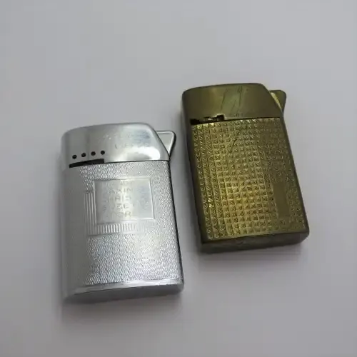 Pair of vintage SIM Luxe pocket lighters - Not working