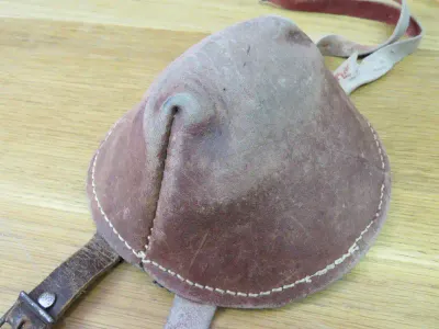 Vintage leather shooter elbow pad