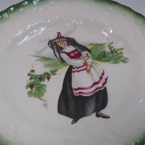 Alfred Meakin French Costumes 18th Century Grape pickers of Burgundy - Woman