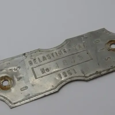 1961 Orange Free State 4W tax tag - #1835