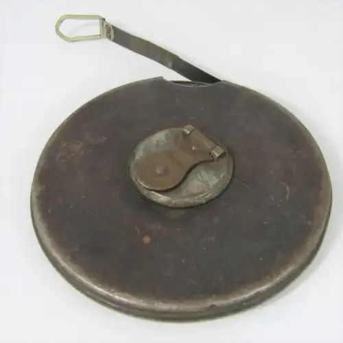 Vintage John Rabone and Sons 100ft No. 435 metal measuring tape