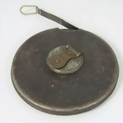 Vintage John Rabone and Sons 100ft No. 435 metal measuring tape