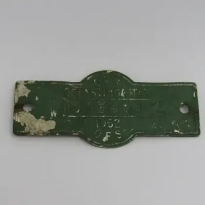 1962 Orange Free State 2W tax tag - #10489