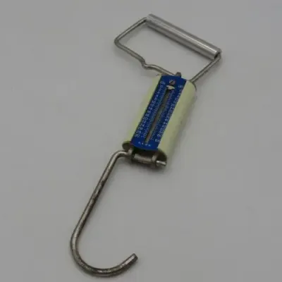 Vintage Baggage scale in leather pouch