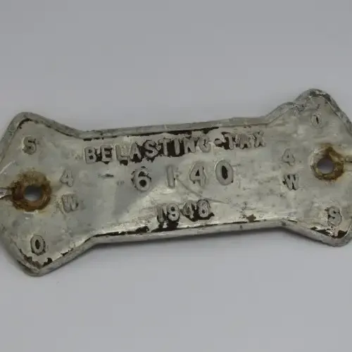 1948 Orange Free State 4W tax tag - #6140