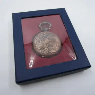 1910`s Style Wild Duck Quartz pocket watch - Hachette pocket watch collection #39 - working