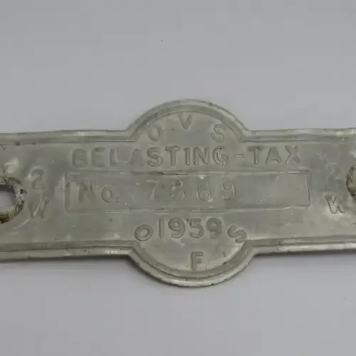 1959 Orange Free State 2W tax tag - #7369