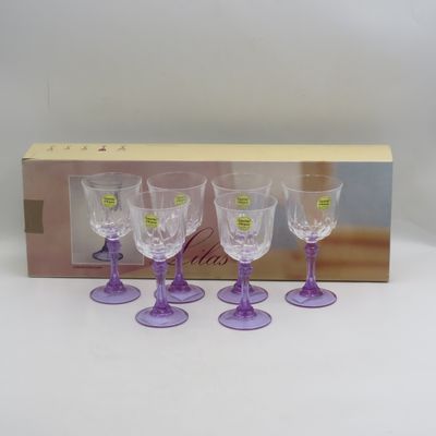 Vintage Set of 6 crystal glasses in original box