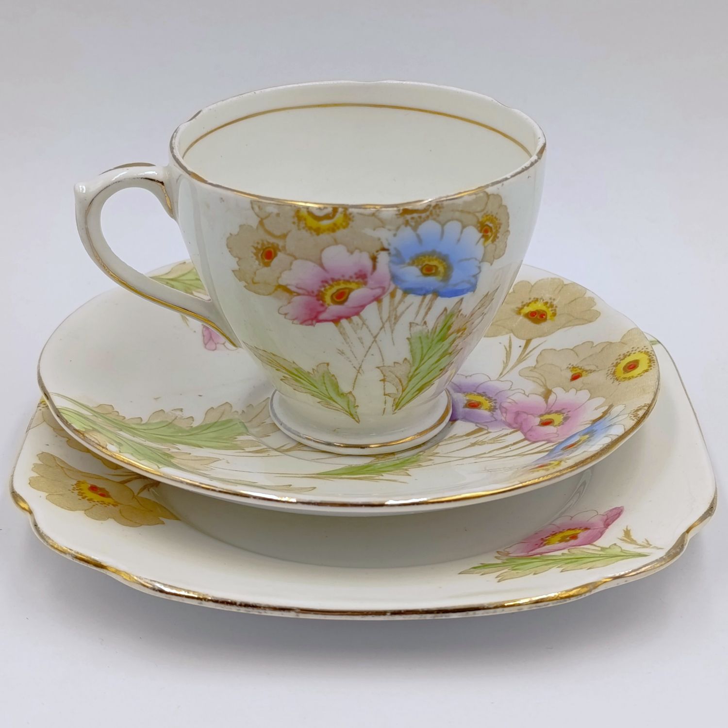 Vintage Royal Standard porcelain trio
