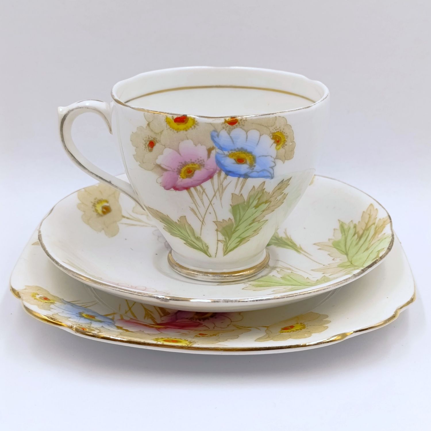 Vintage Royal Standard porcelain trio