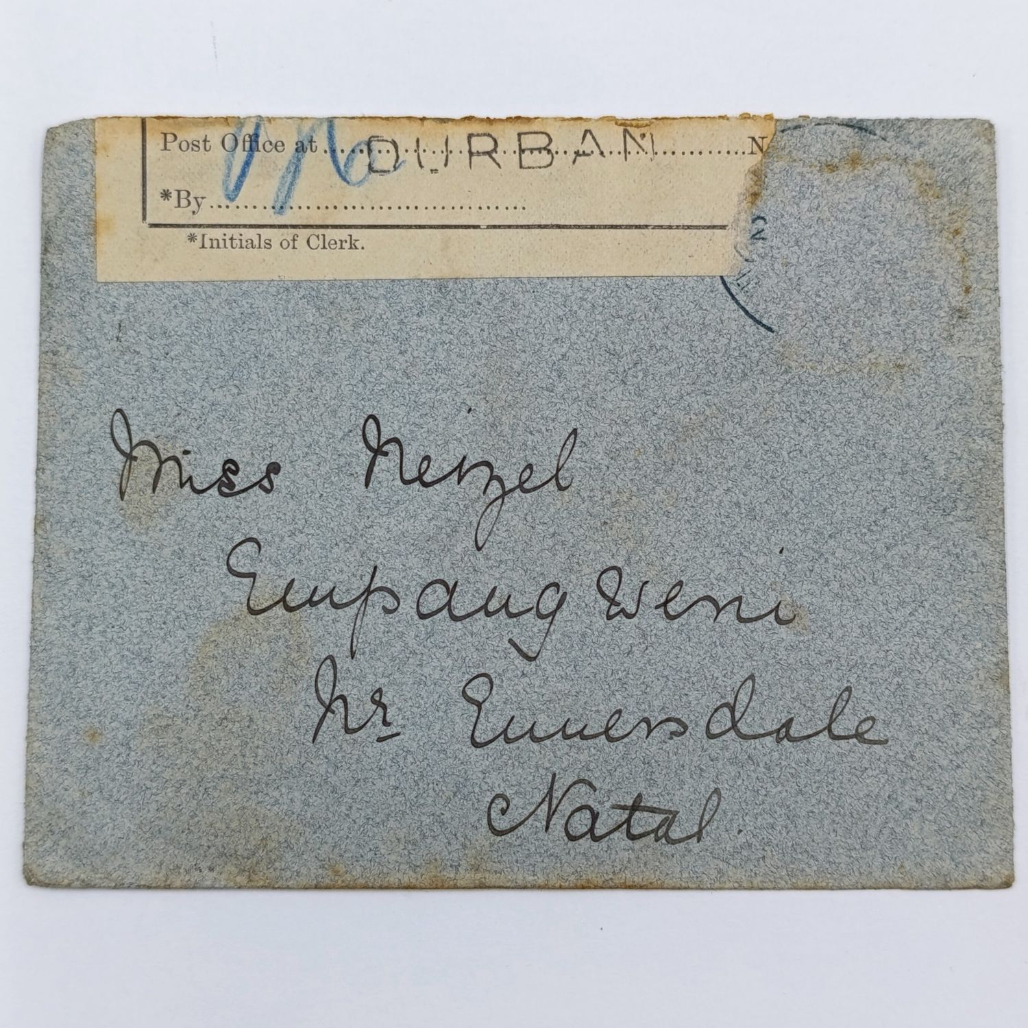 1899 VR Boer War cover with white censor label - scarce
