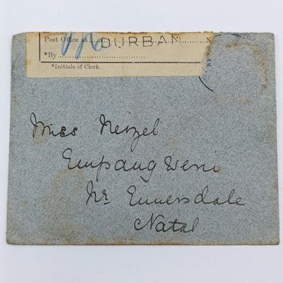 1899 VR Boer War cover with white censor label - scarce