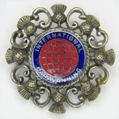 International Caravanning Scottish brooch