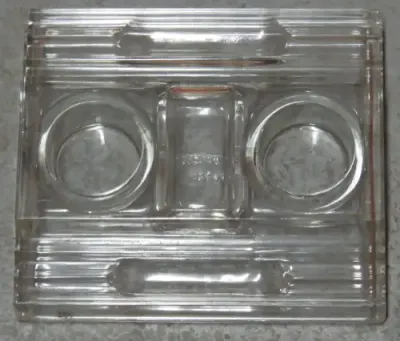 Vintage Sengbusch No.321 glass desk organiser