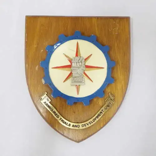 Royal Armoured Corps - Armoured Trails and development unit wall plague