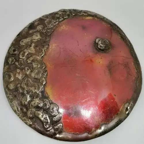 Vintage enameled belt buckle
