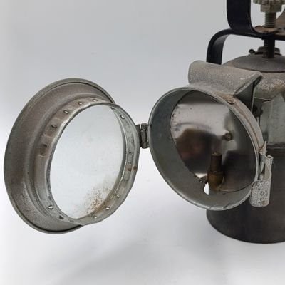 Vintage SA Transport carbide lantern - marked SAT/SAV